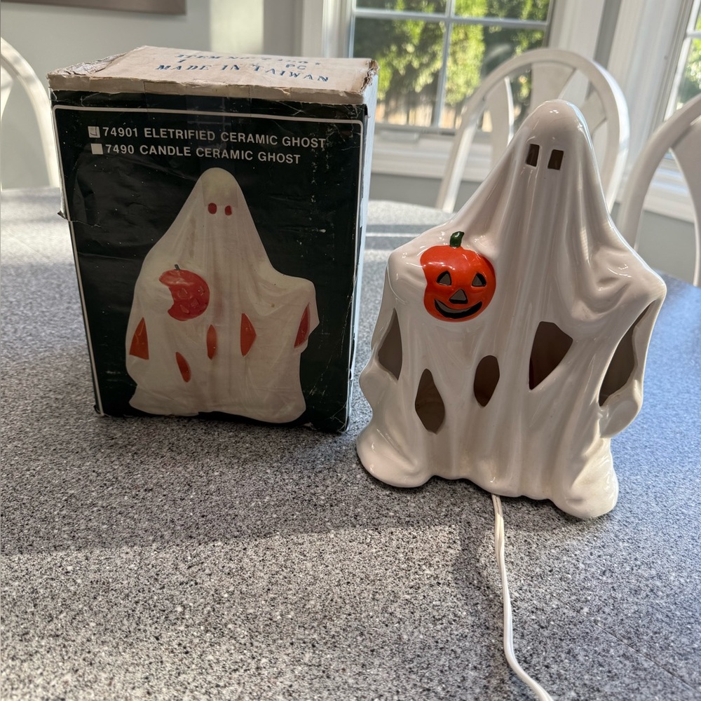 Vintage Halloween Ceramic Ghost